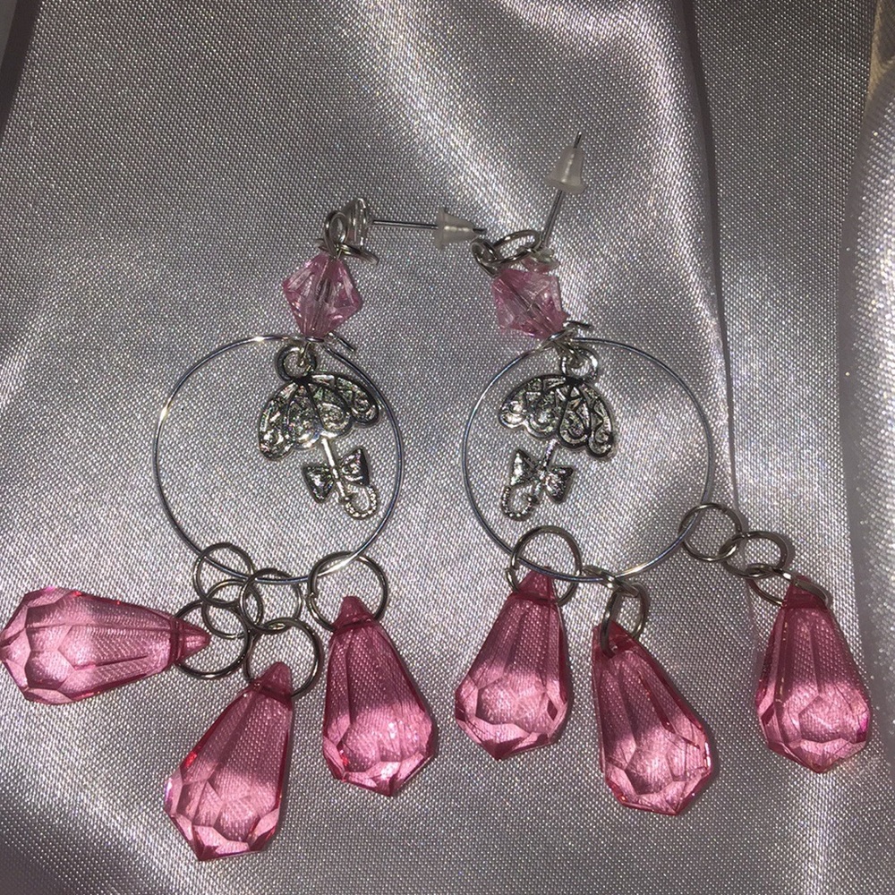 Pink dangles - Picture 2 of 4